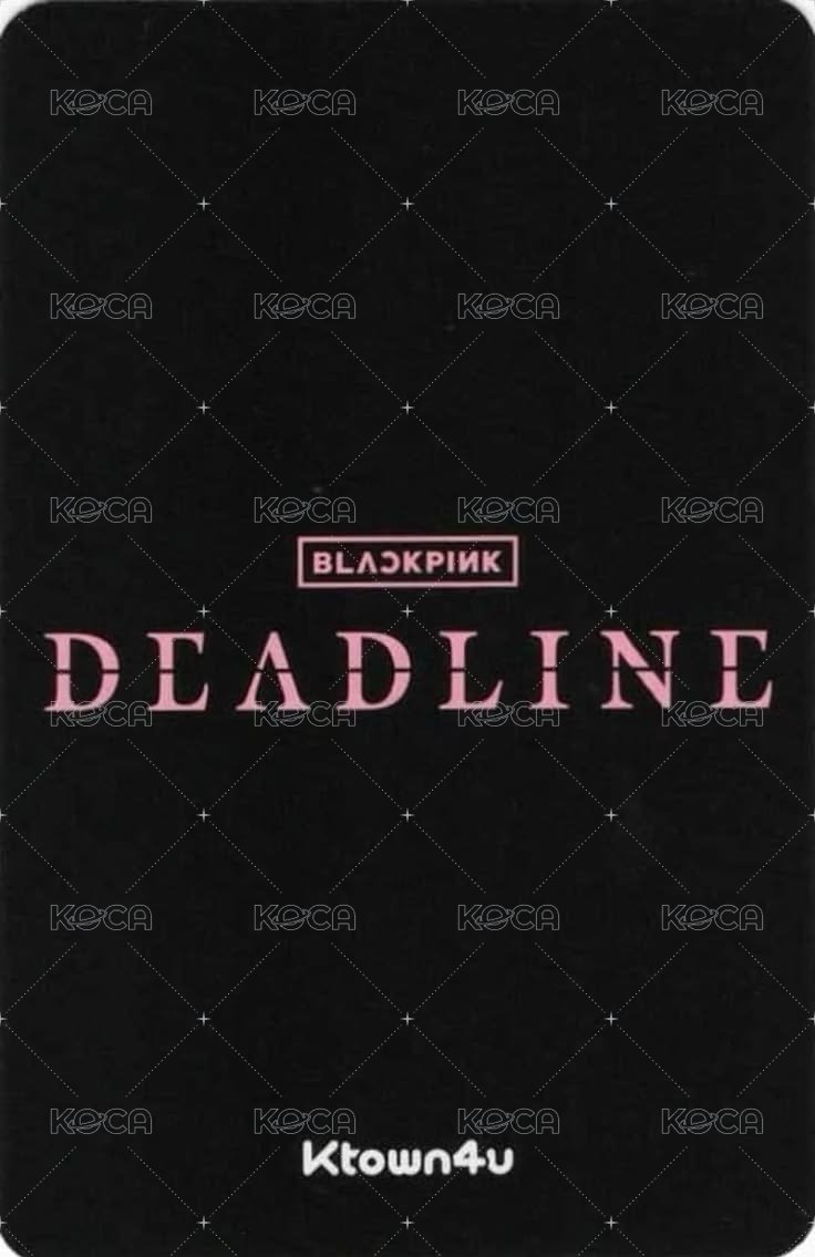 DEADLINE k4 B 特典卡  背面