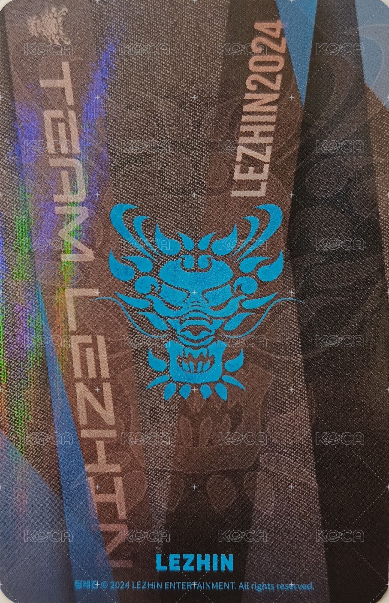 2024 TEAM LEZHIN JMEESHOP 隨機卡  背面