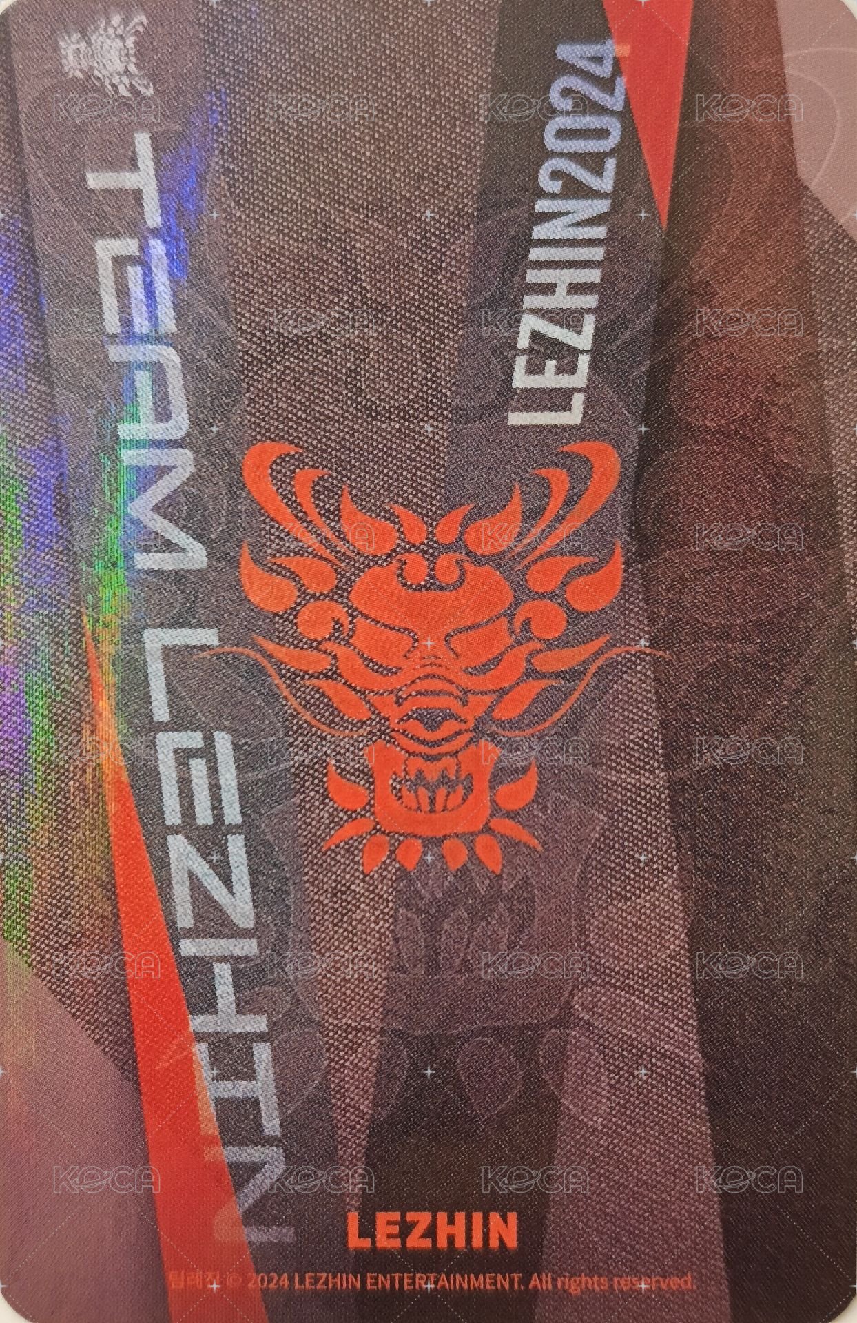 2024 TEAM LEZHIN JMEESHOP 隨機卡  背面