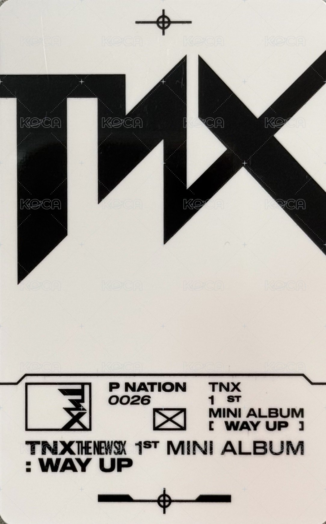 1st MINI ALBUM 【WAY UP】 專輯卡 ID卡 背面