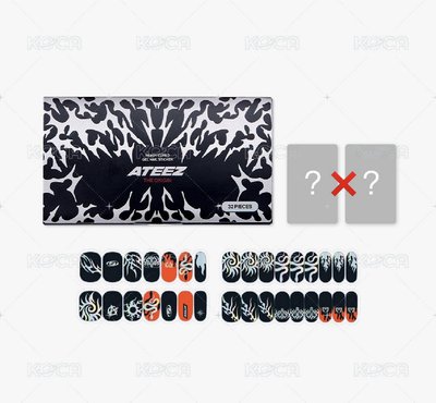 ❤️‍🔥fanplday 指甲貼 2組出 CURED GEL NAIL STICKER 🩶🖤無卡🏴‍☠️