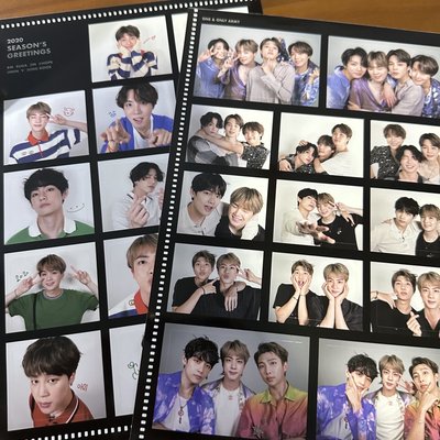 BTS 2020迷你海報10張+貼紙2張