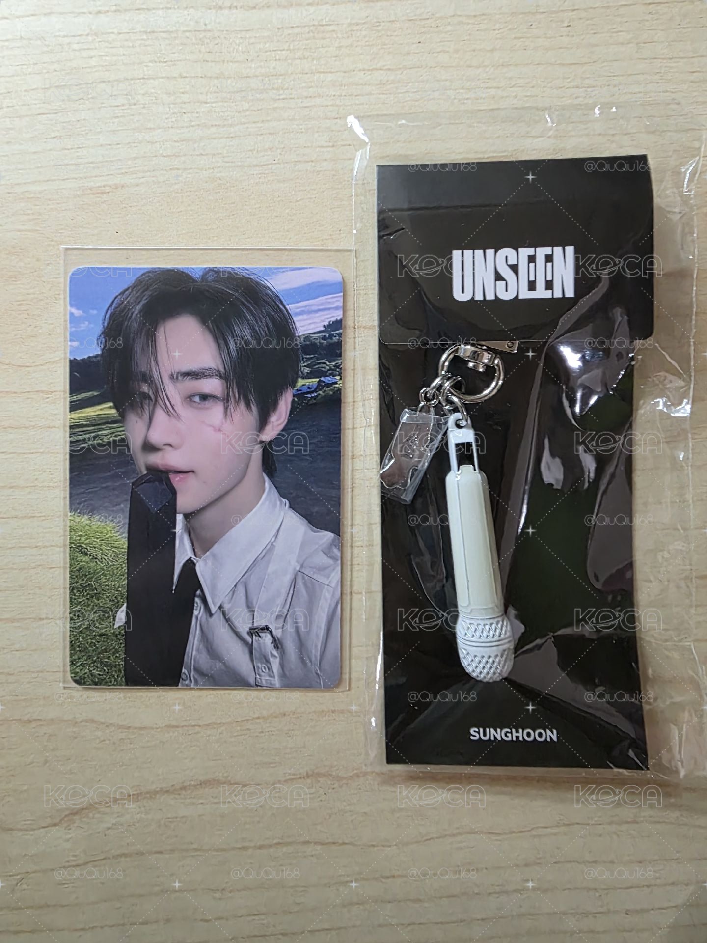 enhypen 朴成訓領帶訓+unseen 麥克風吊飾