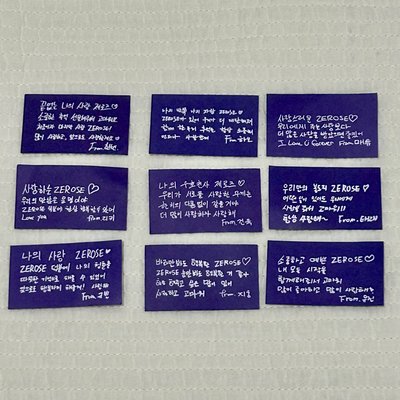 ZB1 H&N韓安紙花彩帶