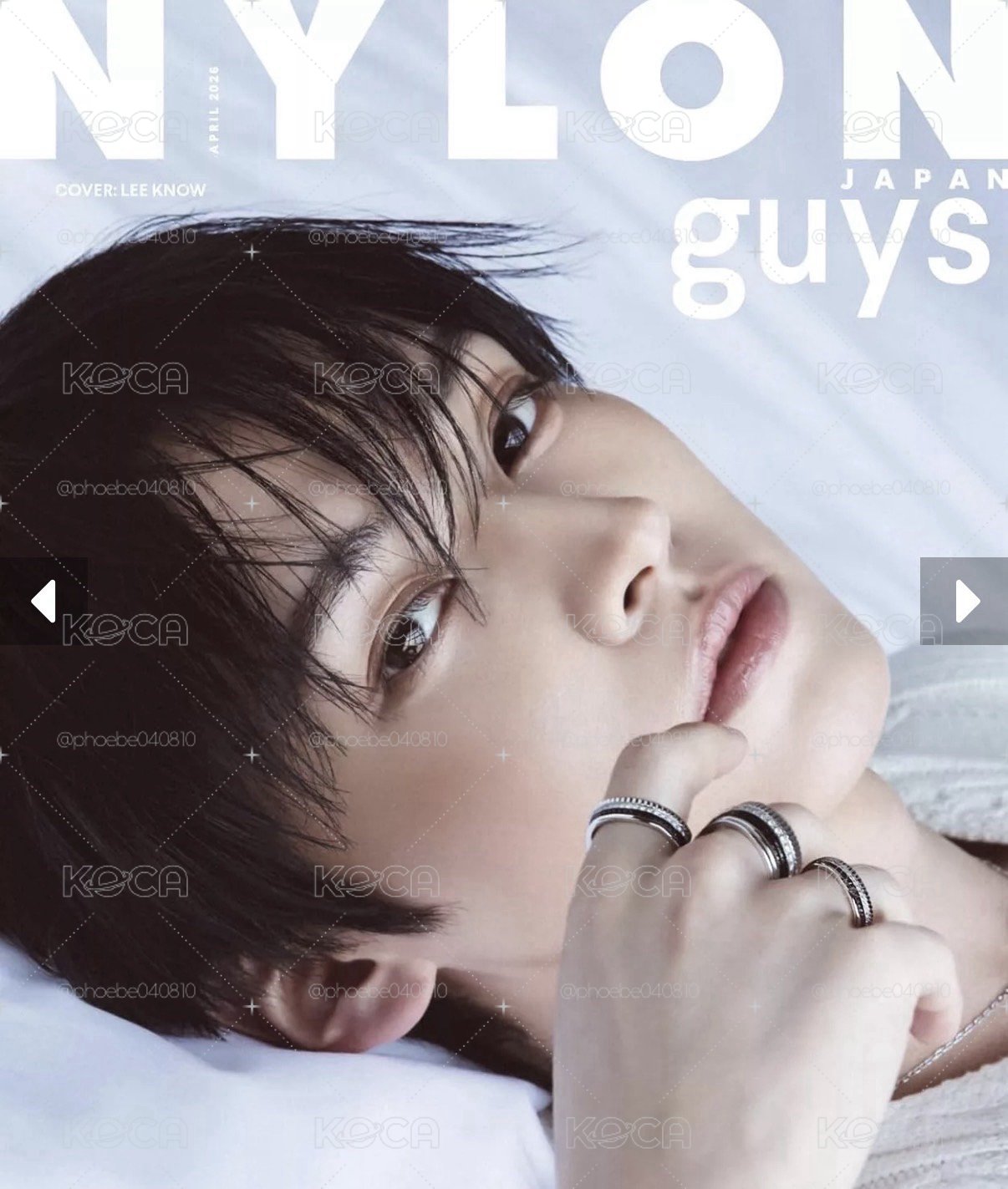 NYLON JAPAN 4月號 Lee Know