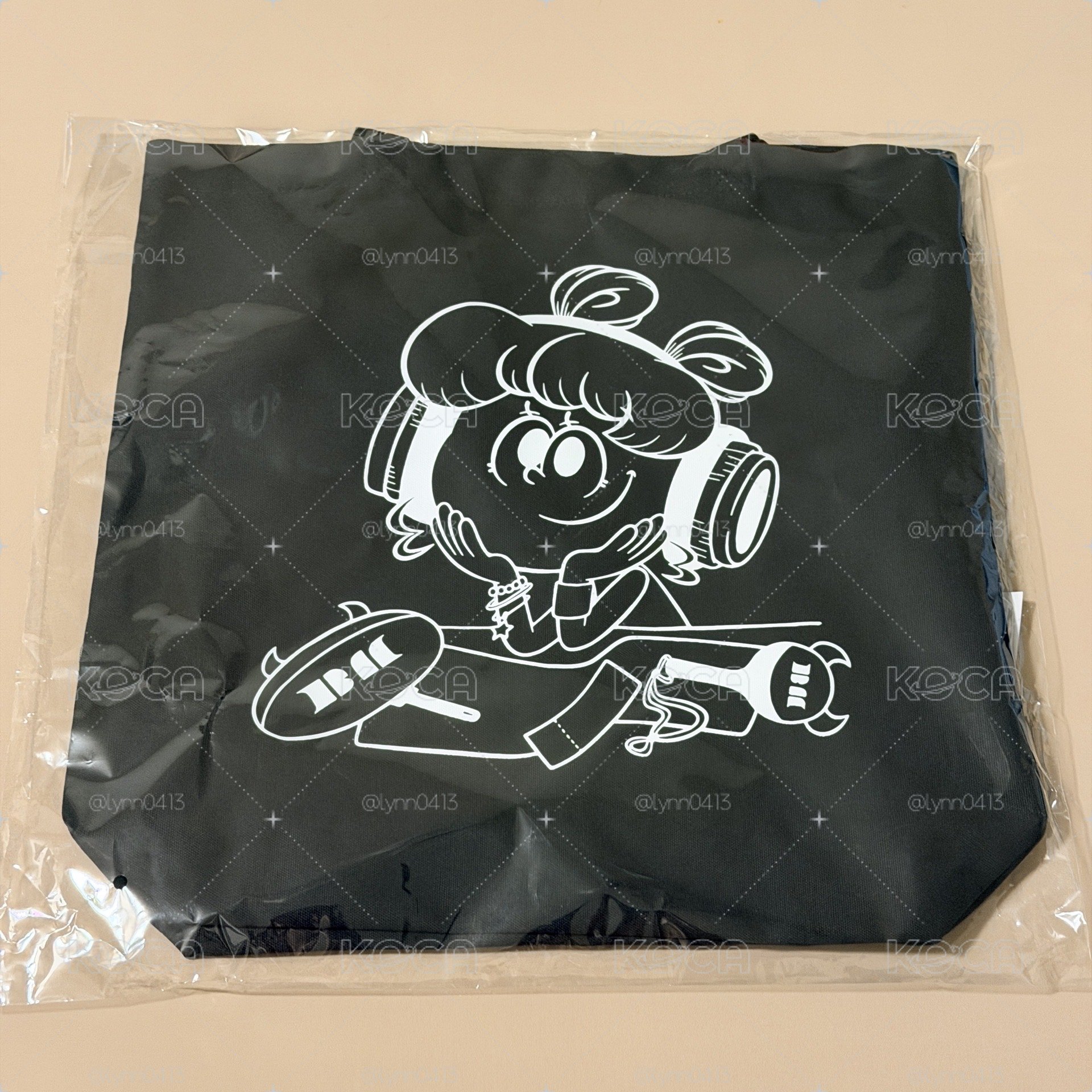 BABYMONSTER x ZERO ZERO HERO 黑色托特包 