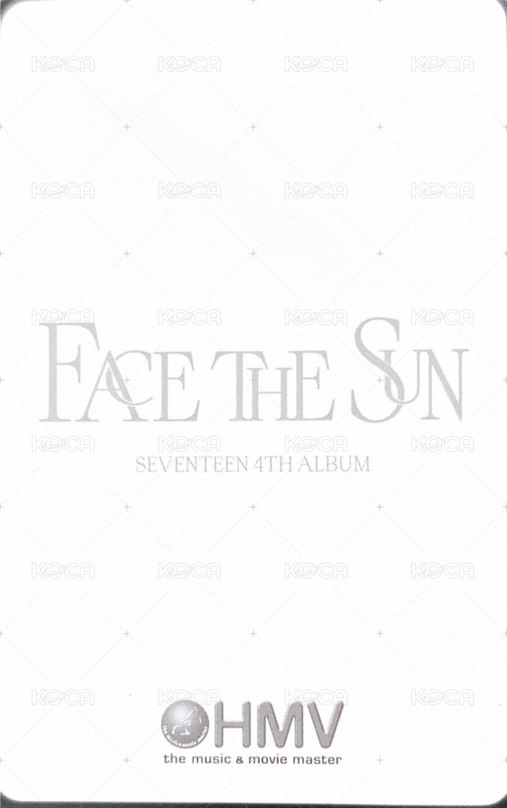 正四 hmv 特典卡  背面