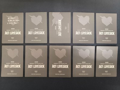TXT ACT：LOVE SICK 周邊 小卡 杋圭 圖上十張一起售