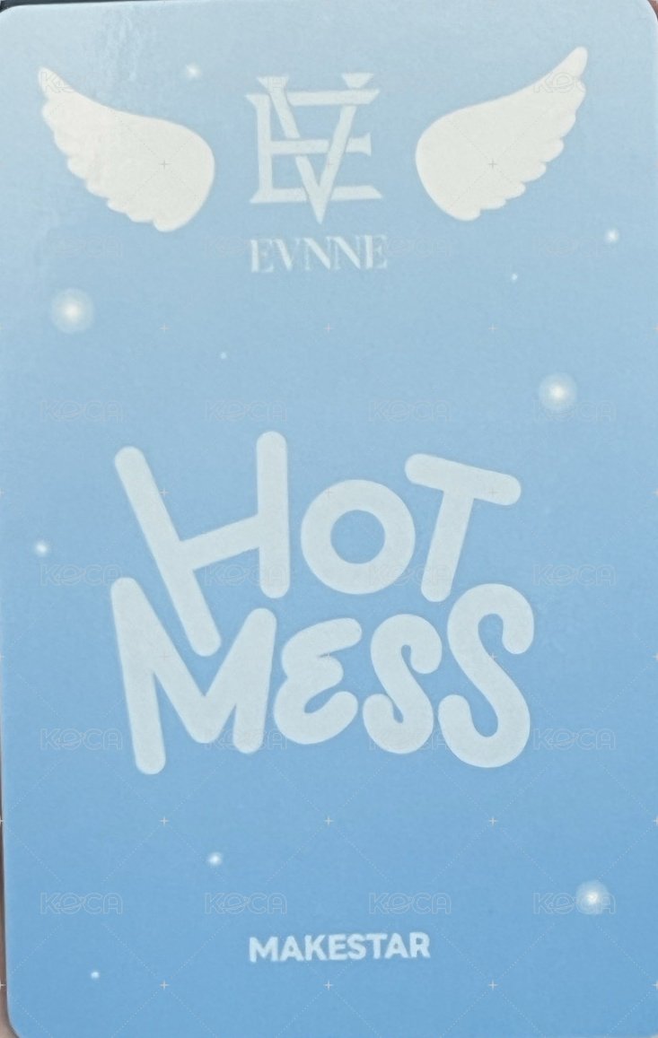 HOT MESS ms 末場 特典卡 天使ver. 背面