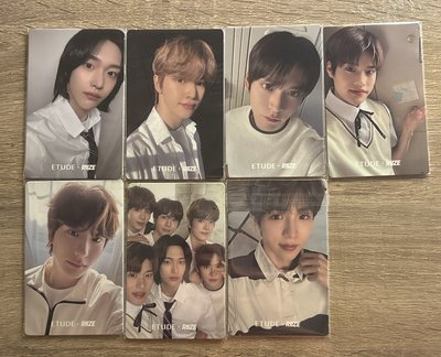 etude 代言唇釉卡一套