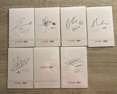 etude 代言唇釉卡一套