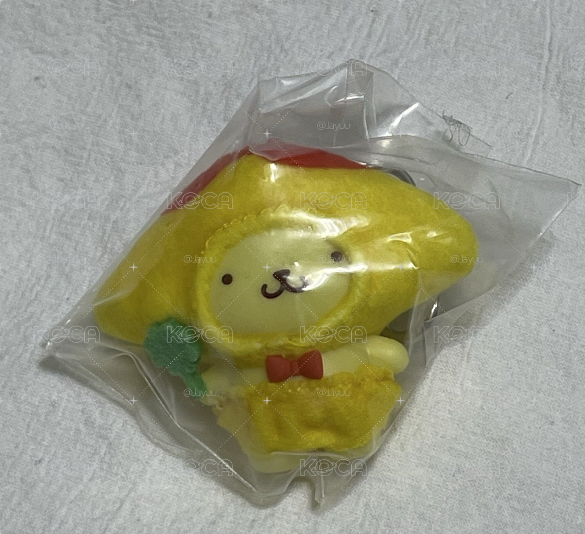 布丁狗食物吊飾
