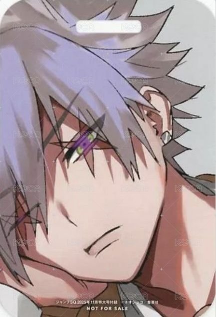 JS 雜誌卡 SQ 2025年11月號附錄 識別證風雙面卡 背面