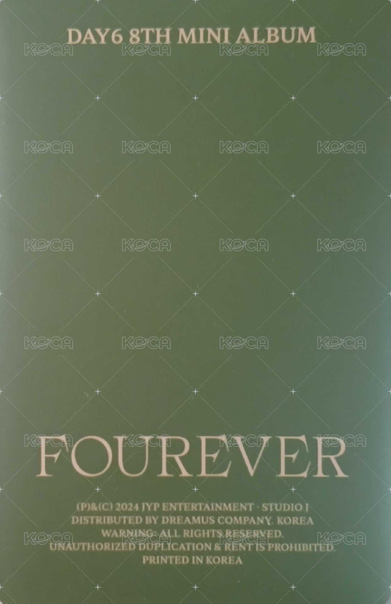 迷八 Nemo專 專輯卡 綠版 背面