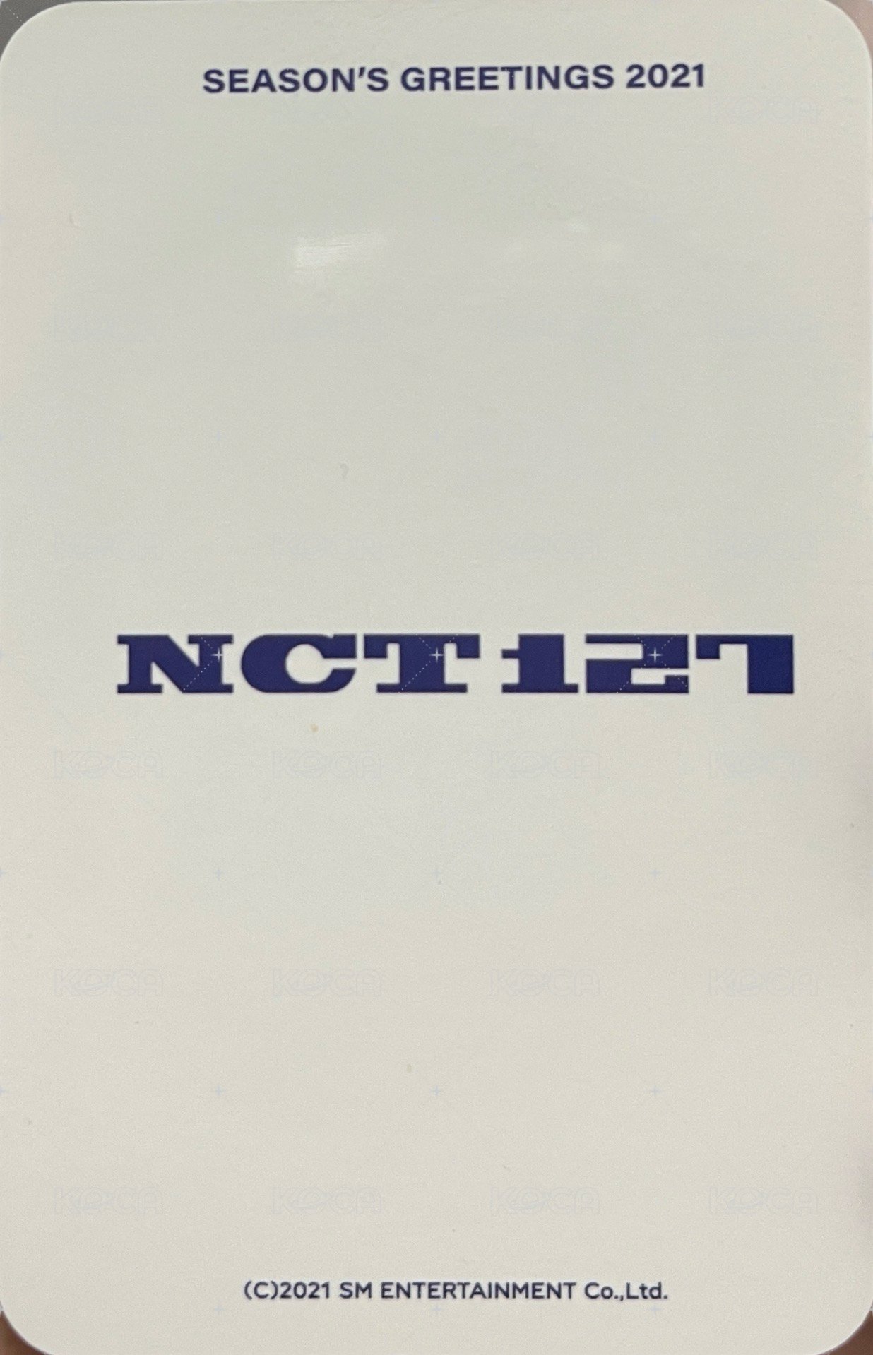 2021年曆 年曆卡  背面