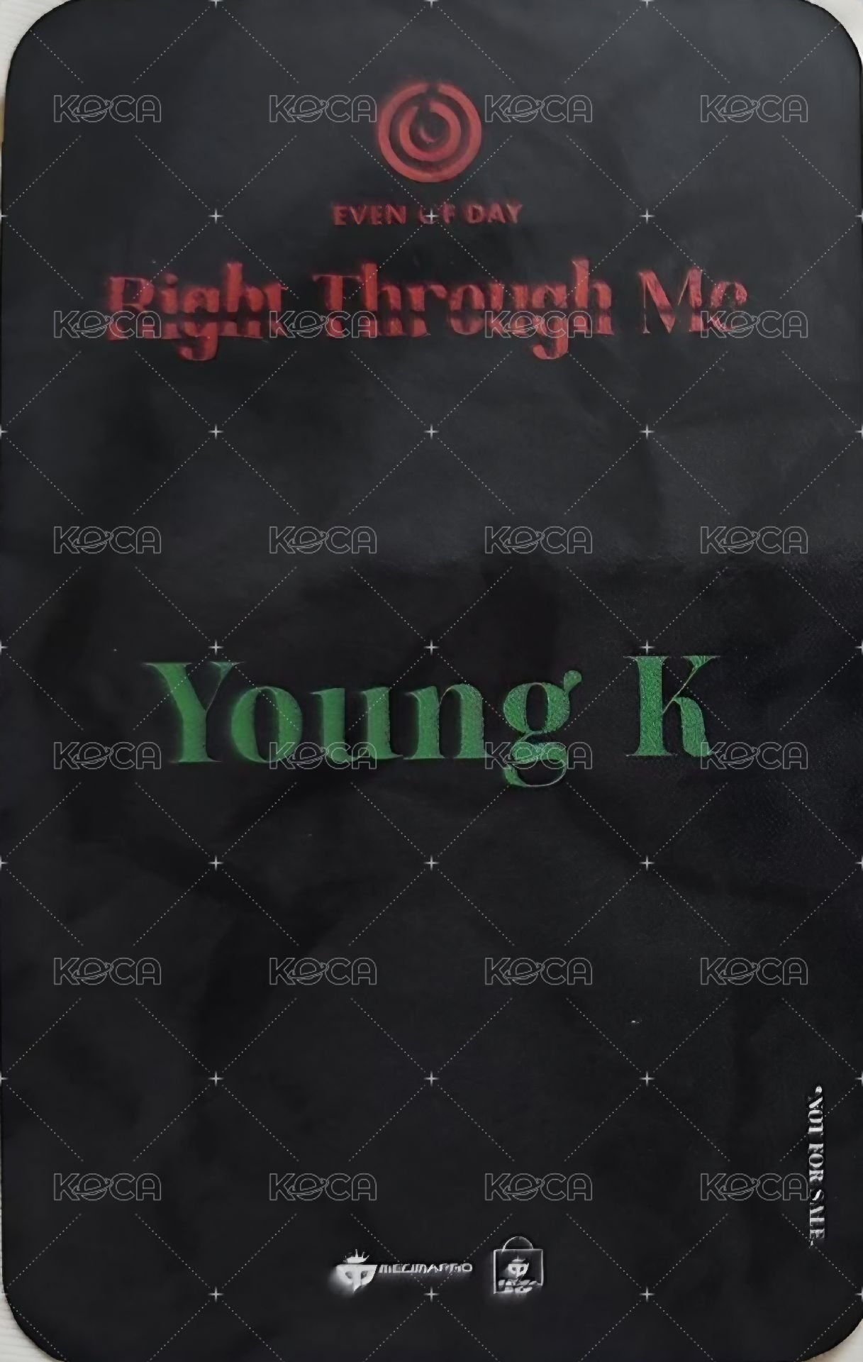 EOD 迷二 Mecima 特典卡  背面