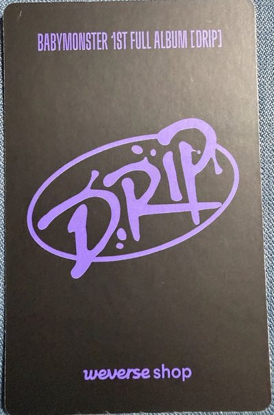 Babymonster DRIP wvs 幸運卡 白色情人節 Asa 角