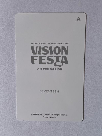 SEVENTEEN VISION FESTA101 小卡 JUN