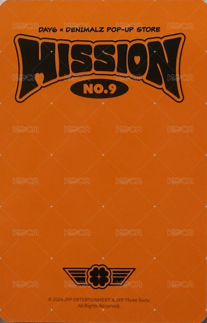 MISSION No.9 卡冊 周邊卡  背面