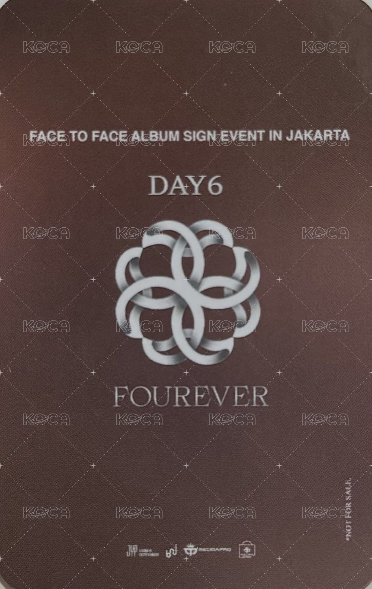 迷八 Mecima 面簽 簽售卡  背面