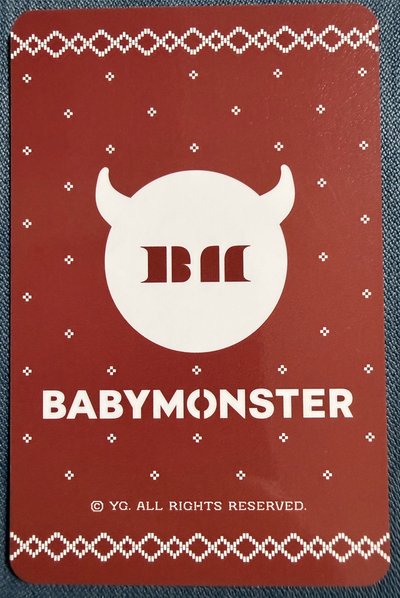 Babymonster WE GO UP yg線下 新年 幸運卡 Asa 角