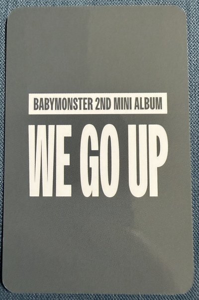 Babymonster WE GO UP k4 線下 簽售卡 Asa 角