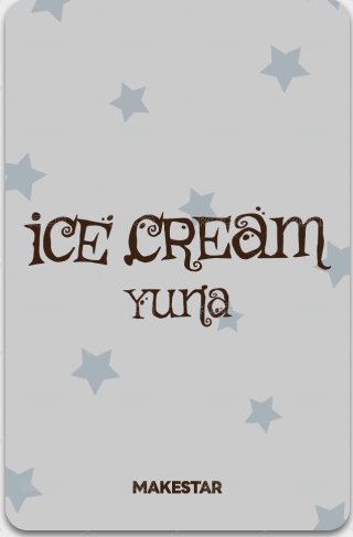 Ice Cream ms 3.0 線上 簽售卡 棒球制服 背面