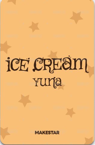 Ice Cream ms 3.0 線下 簽售卡 嗷嗚 背面