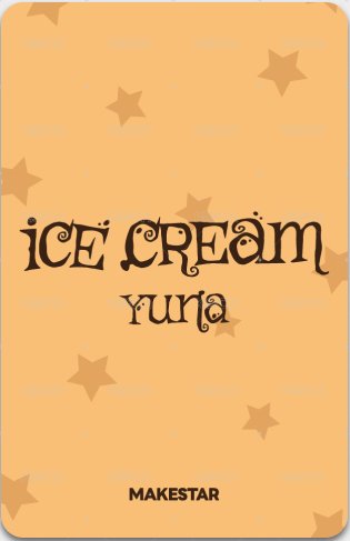 Ice Cream ms 3.0 線下 簽售卡 嗷嗚 背面