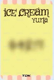 Ice Cream TDK 線下 簽售卡  背面