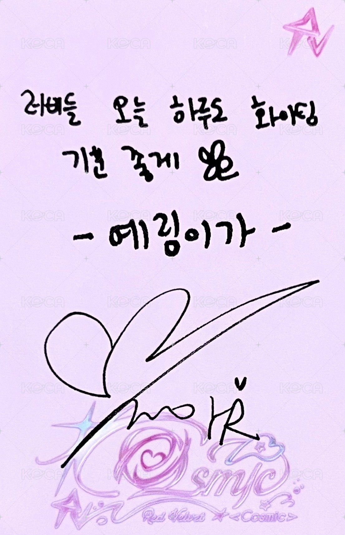 Cosmic SMini 專輯卡 陽光椰 背面