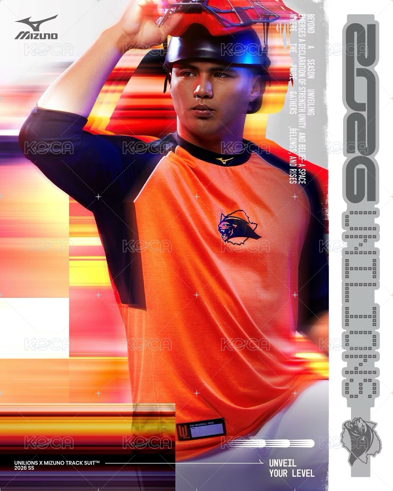 【MIZUNO 美津濃】2026球員版七分袖TEE