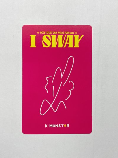 I SWAY km 簽售卡 台特-麵