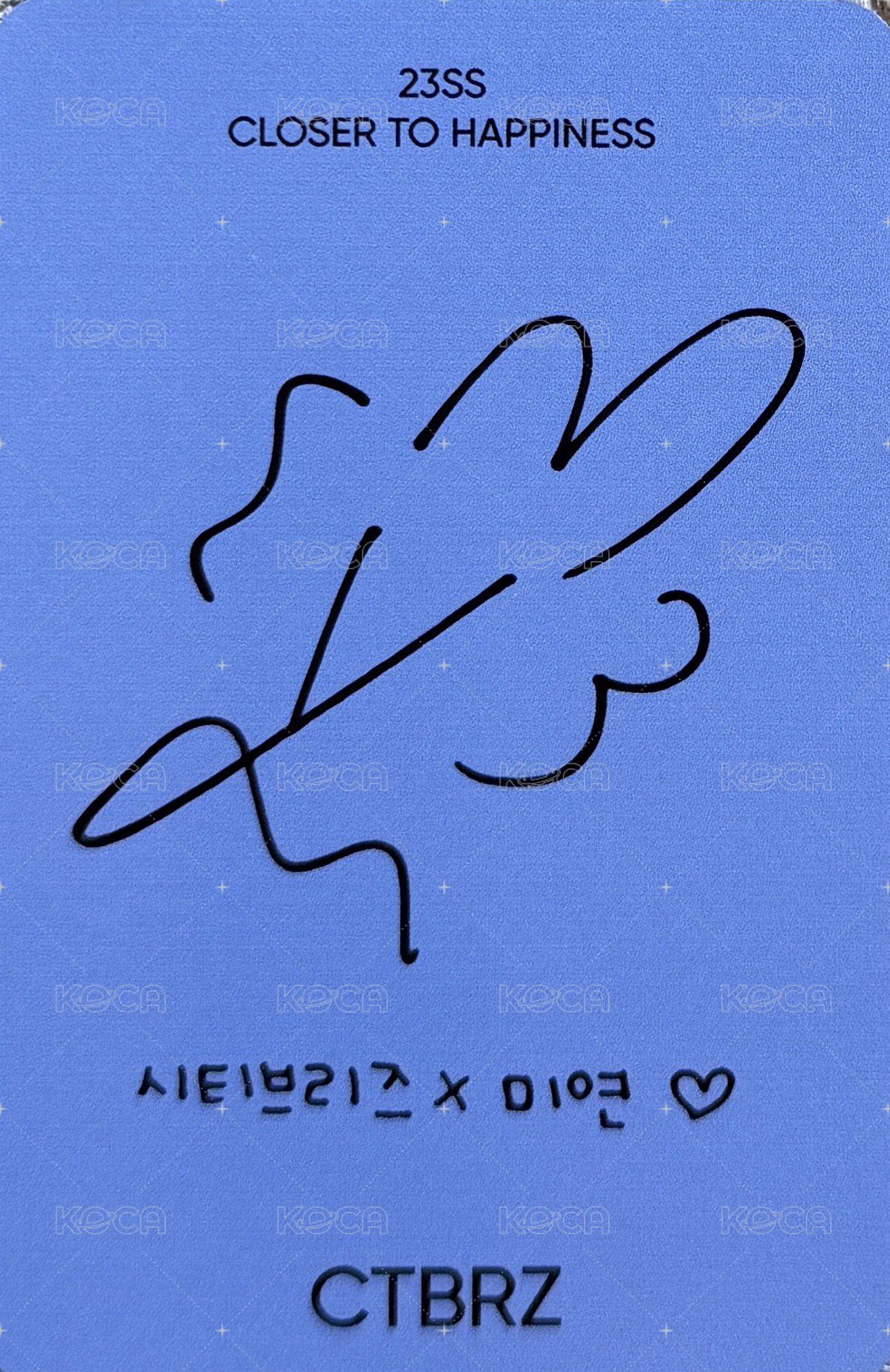 CTBRZ代言 衣服卡 1.0 代言卡  背面