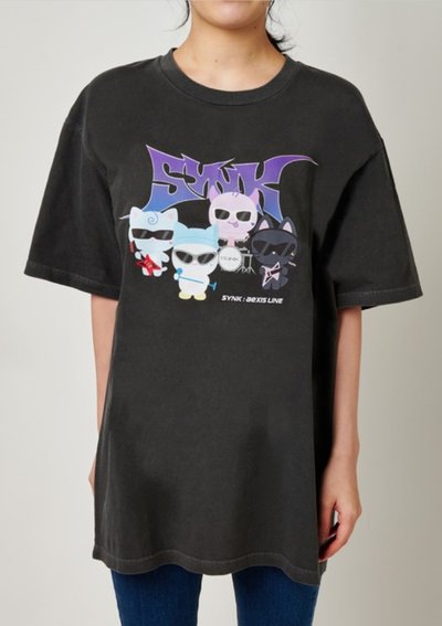 （預購）aespa蛋巡 娃娃黑T