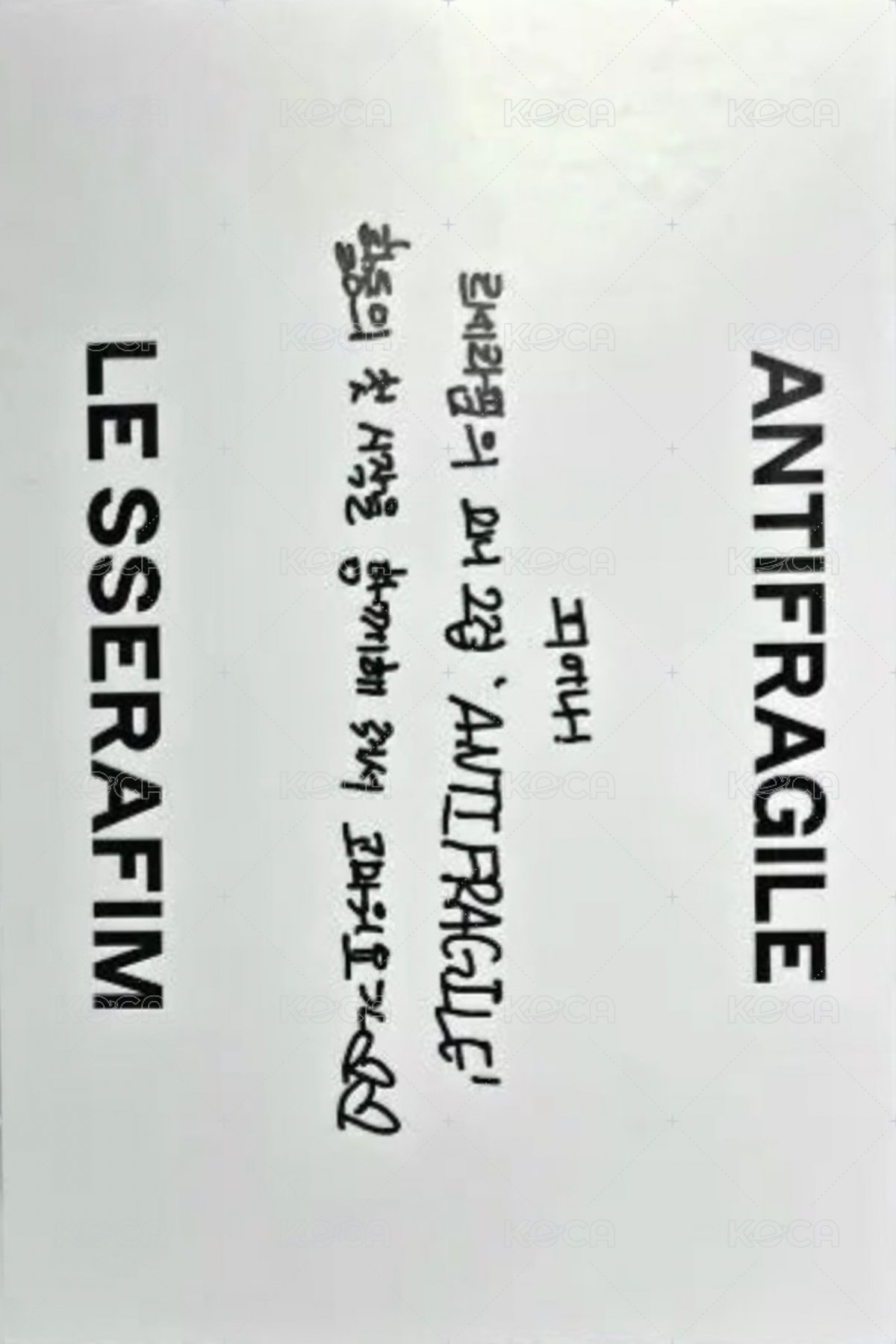 ANTIFRAGILE showcase 明信片  背面