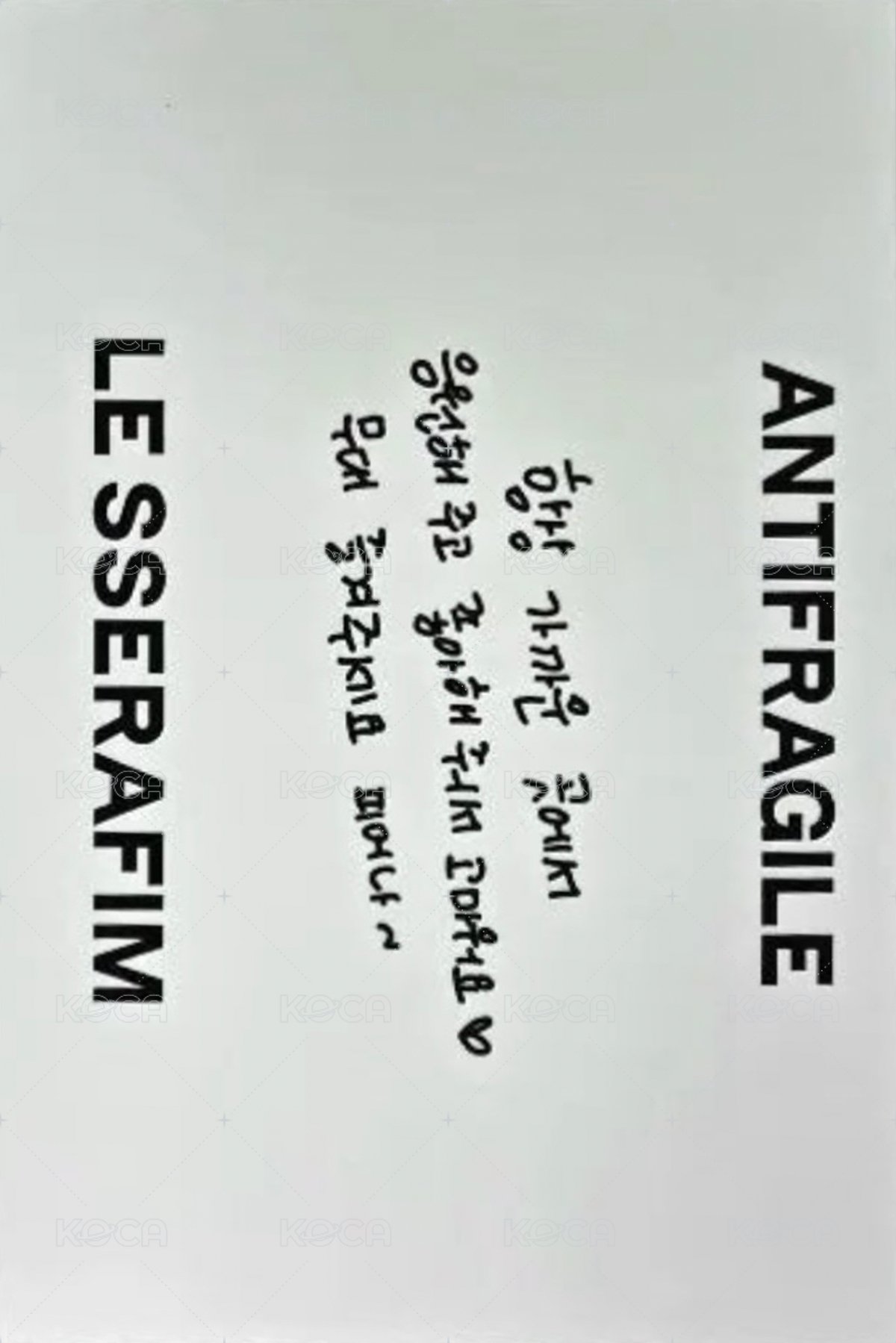 ANTIFRAGILE showcase 明信片  背面