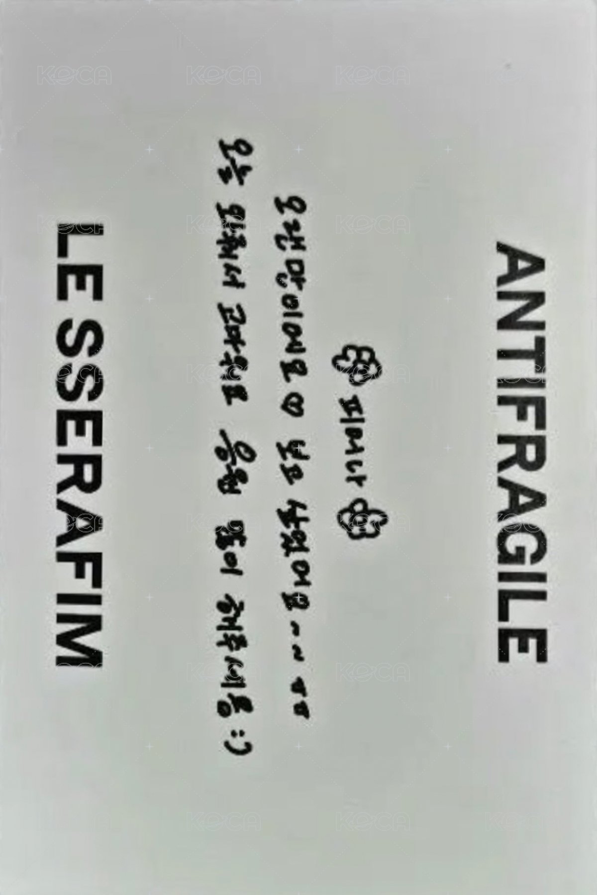 ANTIFRAGILE showcase 明信片  背面