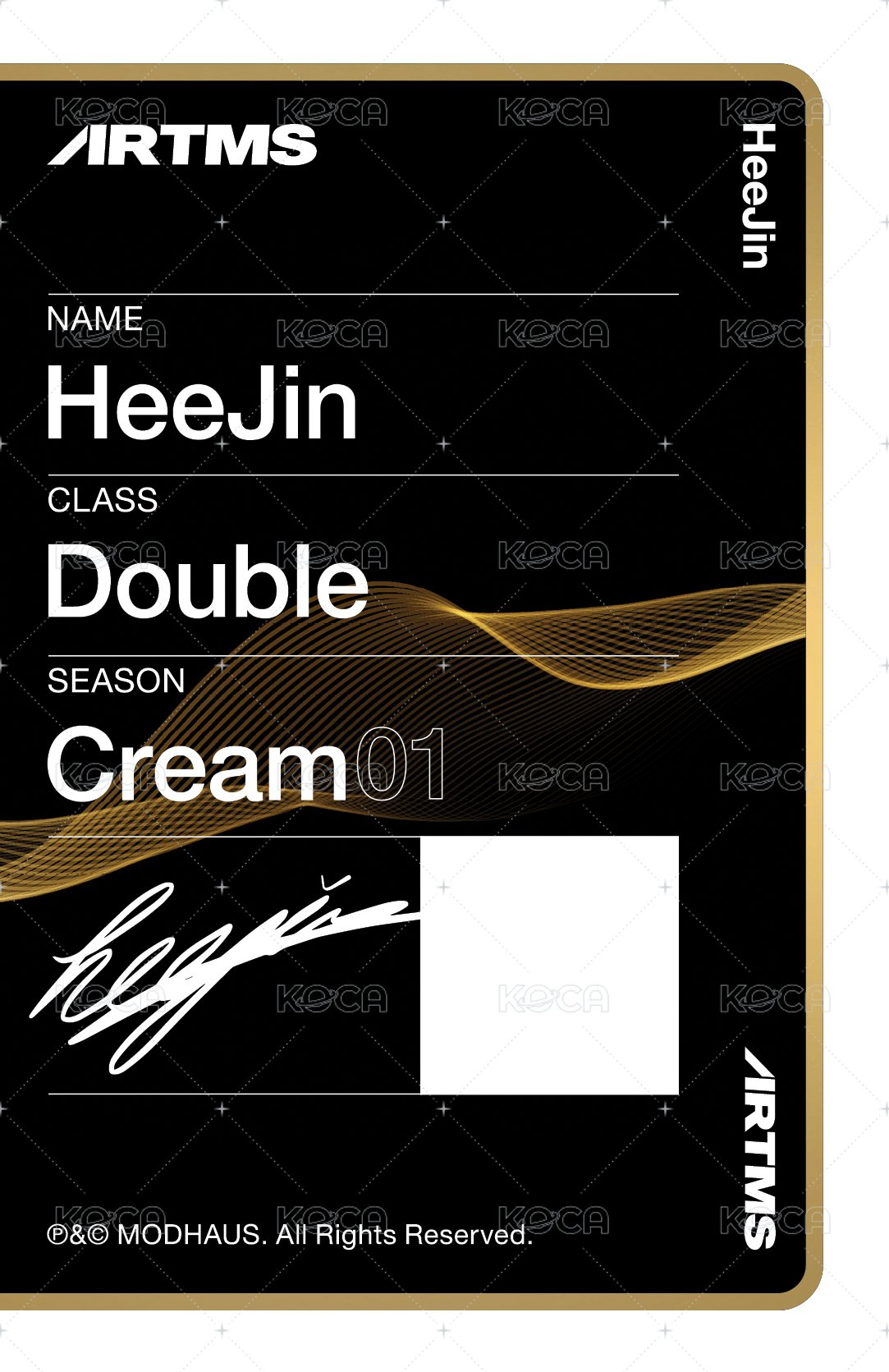 K 專輯卡 OMA C312A 背面