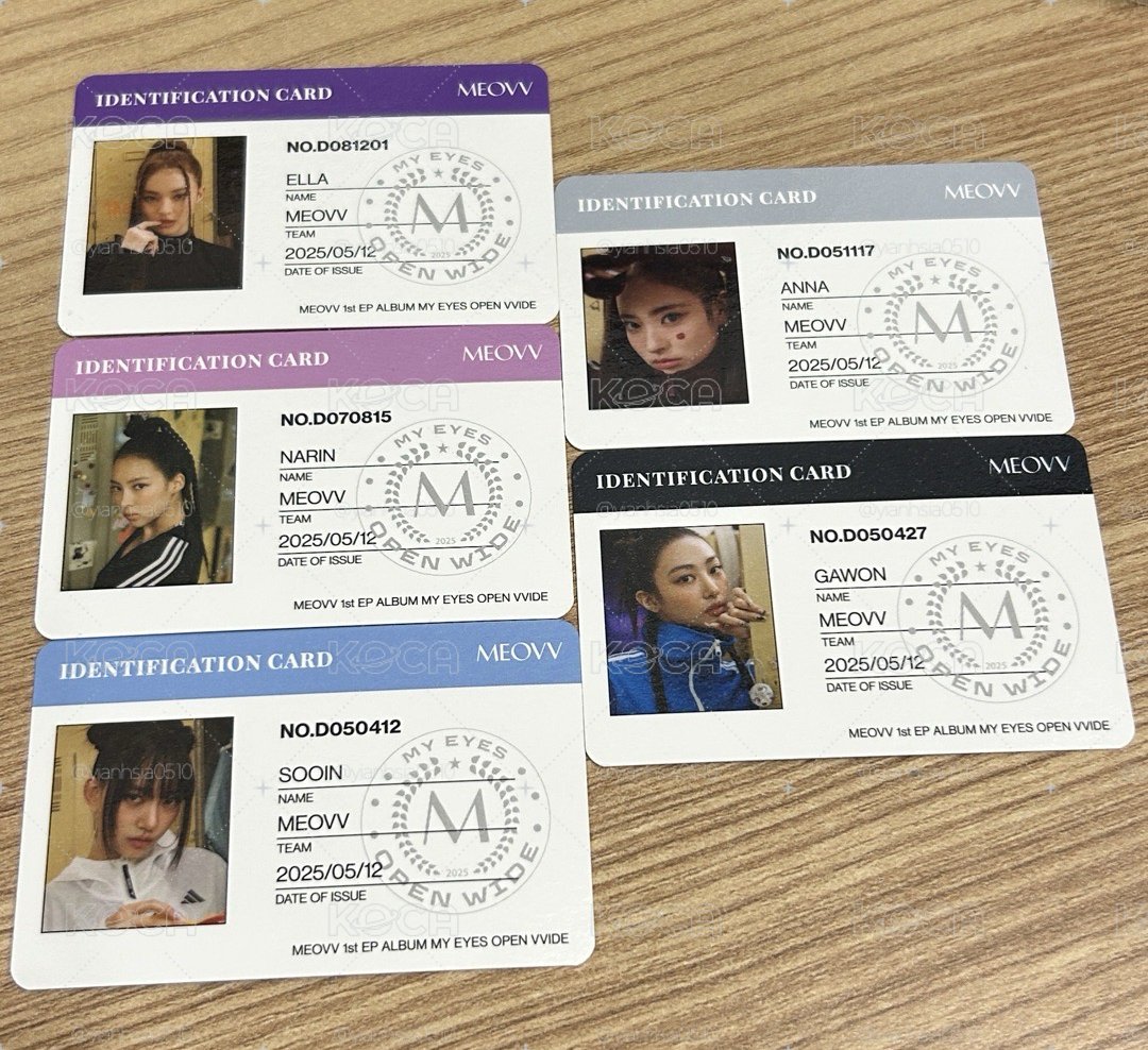 meovv學生證5張