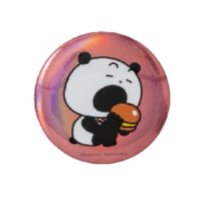 熊貓胸章-吃漢堡