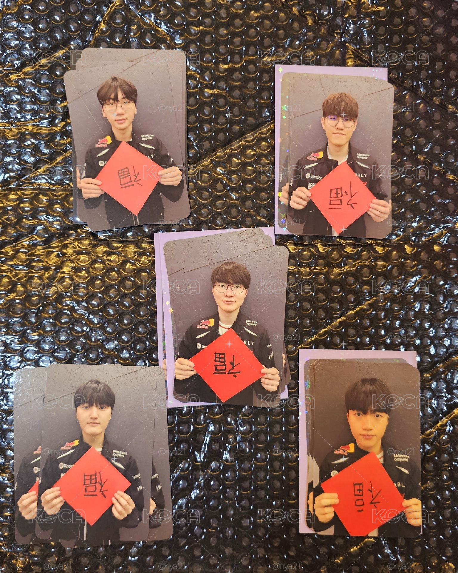 降價售現貨 天貓限定福字卡 全員都有 Doran Oner Faker Peyz Keria 