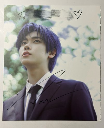 close your eyes 親簽 明信片 撕頁