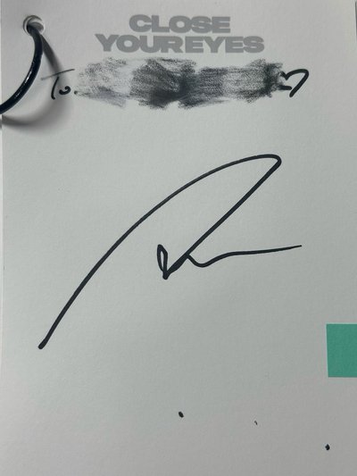 close your eyes 親簽 明信片 撕頁