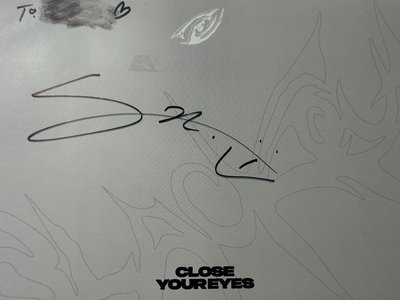 close your eyes 親簽 明信片 撕頁