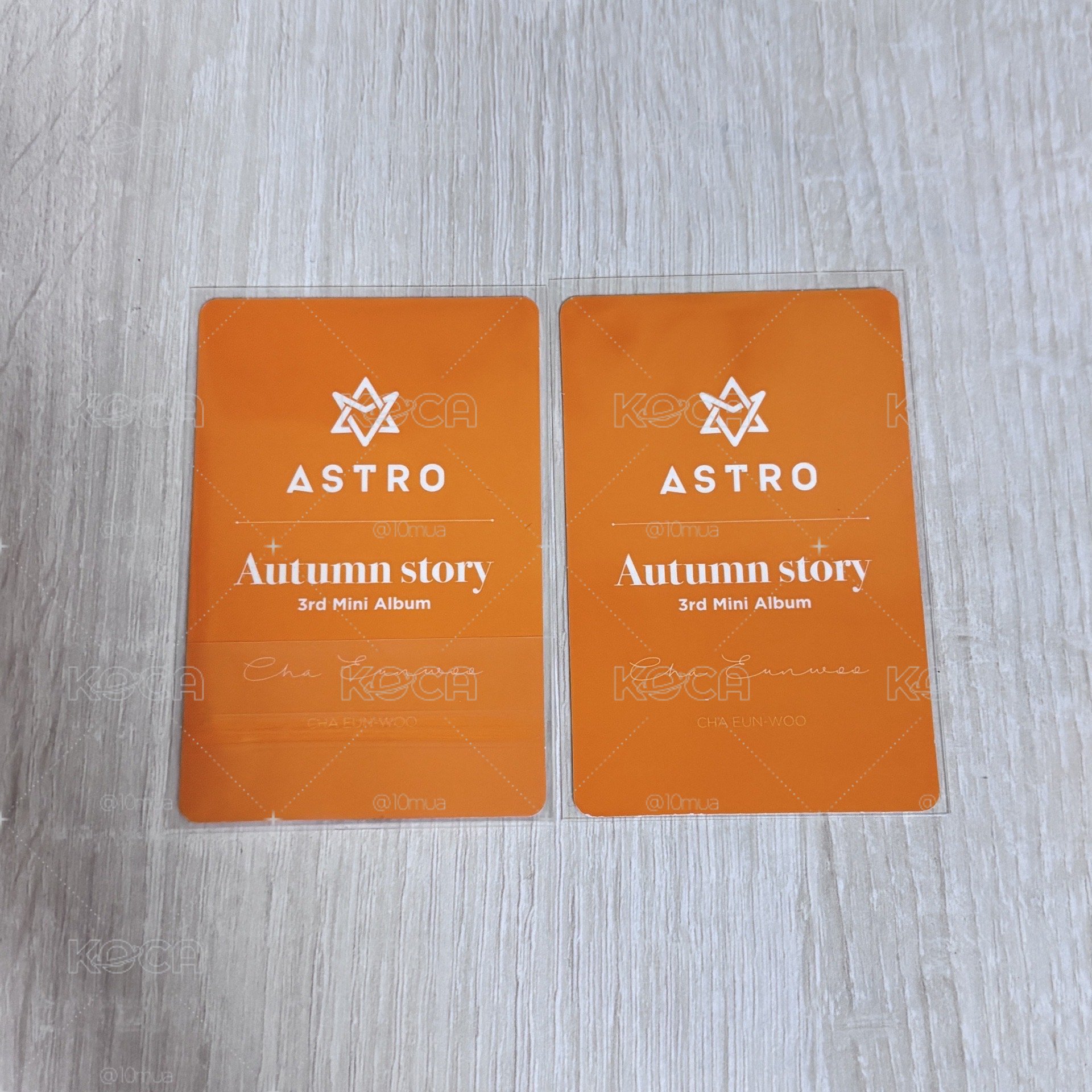 ASTRO 車銀優四季橘專卡兩張合售