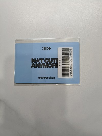 🔴未拆 NOT CUTE ANYMORE YT 2.0 特典卡 團卡