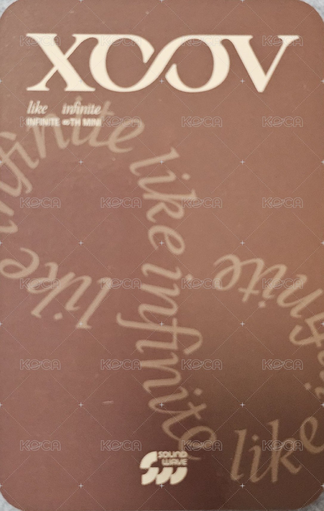 LIKE INFINITE sw 簽售卡  背面