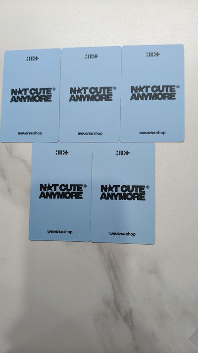 ⚪NOT CUTE ANYMORE YT 2.0 特典卡