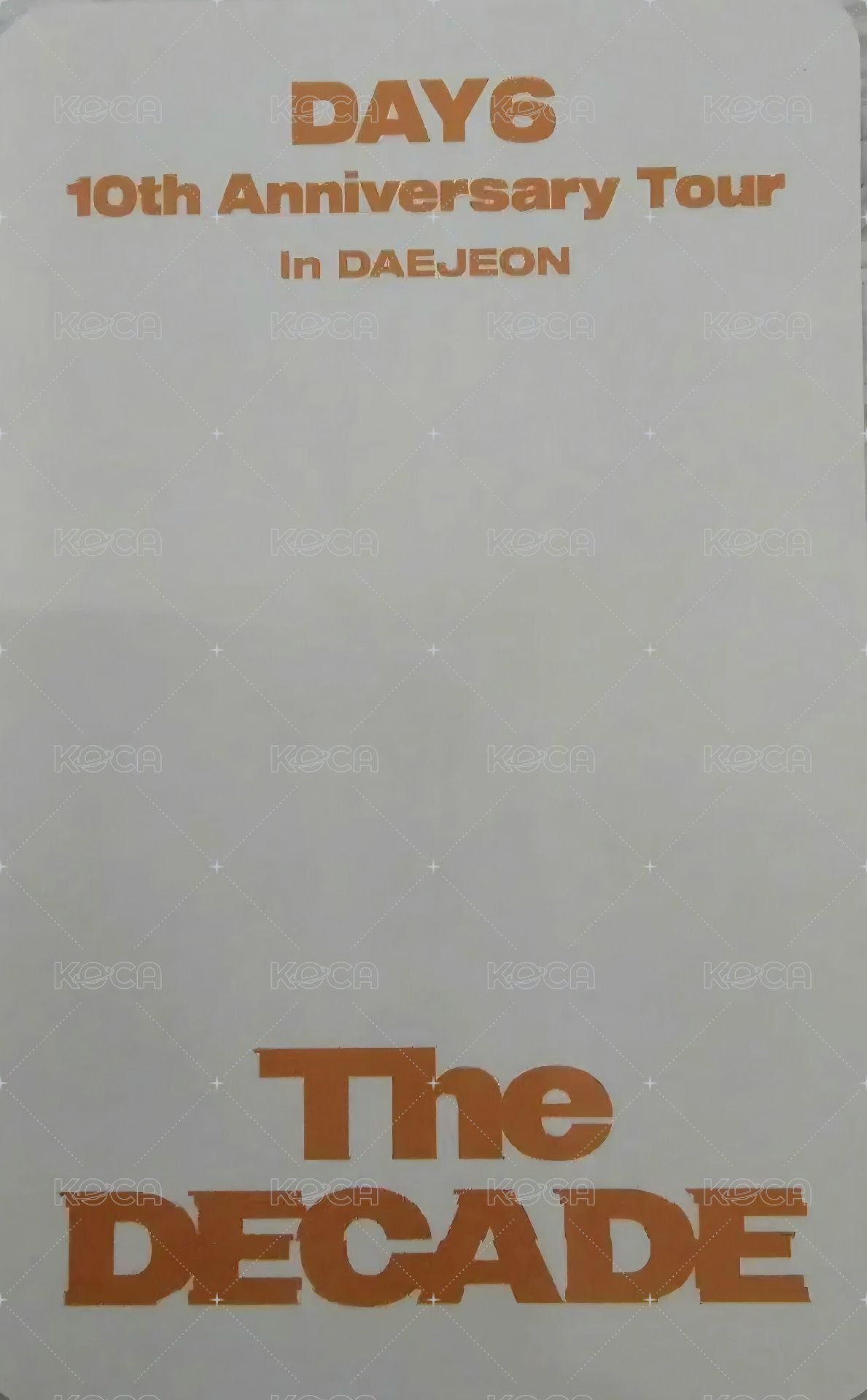 10週年 地方場 大田Day1 入場卡 / 場限卡  背面